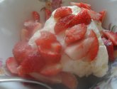 Рецепт приготовления десерта "Мороженое с клубникой"