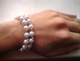 Браслет Fashion Jewelry из искусственного жемчуга со стразами