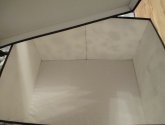 Коробка IKEA Гарнитур с крышкой, черный, белый цветок