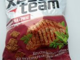 Сухарики Хрус team хрустящие со вкусом телятины на гриле
