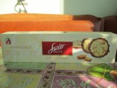 Печенье миндальное Amandelle "Swiss Delice" с миндалем и молочным шоколадом