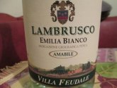 Вино игристое Lambrusco Emilia Bianco "Villa Feudale" белое полусладкое