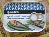 Шпроты Setra светлого копчения в масле