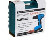 Аккумуляторная дрель Калибр ДА 518/2+